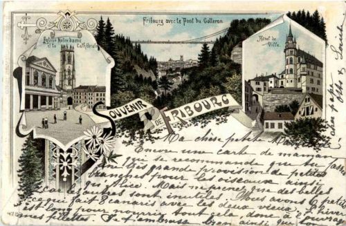 souvenir de Fribourg 1898