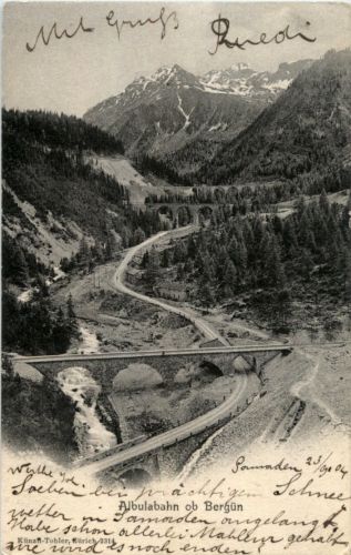 Albulapabahn ob Bergün