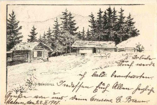 Bergidyll - Künstlerkarte