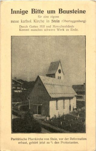 Stein im Toggenburg - Bitte um Bausteine