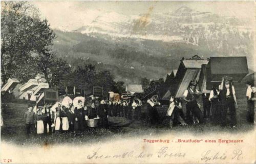 Toggenburg Brautfuder eines Bergbauern
