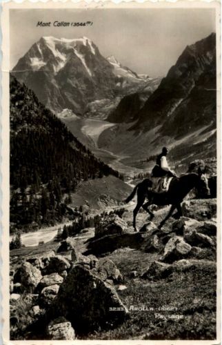 Arolla mit Pferd
