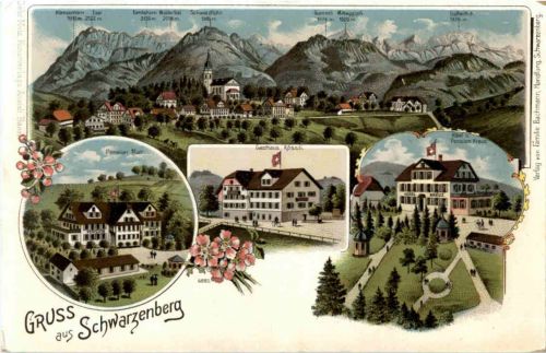 Gruss aus Schwarzenberg - Litho