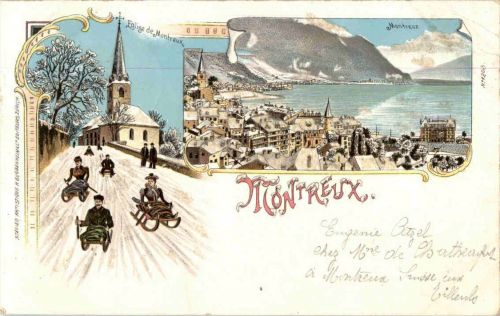 Montreux - Litho mit Glitter