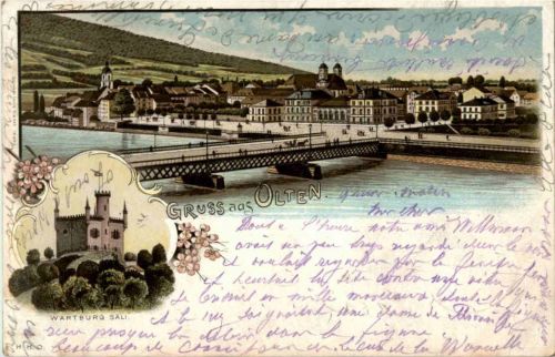 Gruss aus Olten - Litho