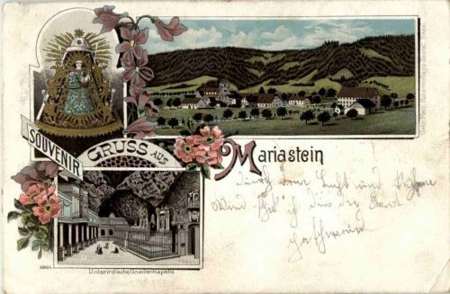 Gruss aus Mariastein - Litho