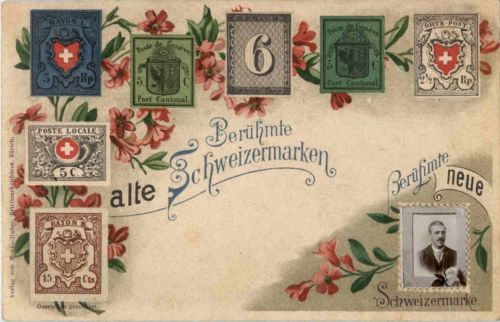 Schweiz Briefmarken - Litho