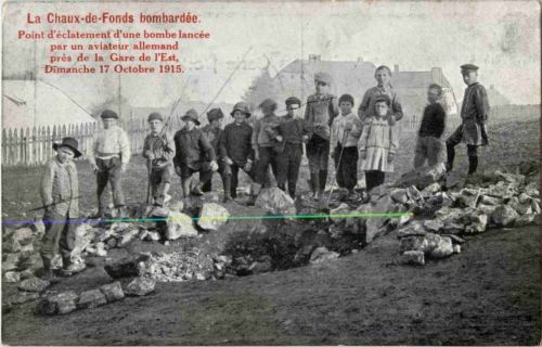 La Chaux de fonds bombardee