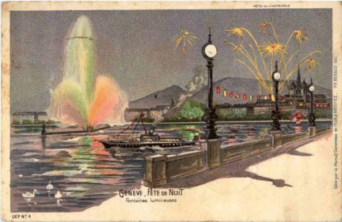 Geneve - Fete de Nuit - Litho