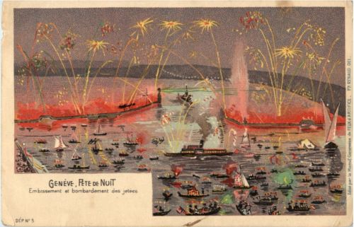Geneve - Fete de Nuit - Litho