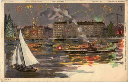 Geneve - Fete de Nuit - Litho