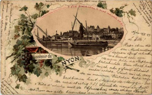 Souvenir de Nyon - Litho