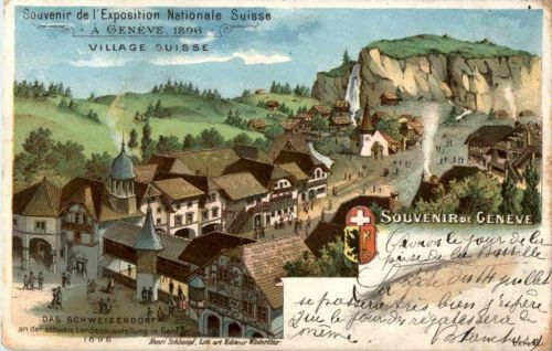 souvenir de Geneve Exposition Nationale 1896