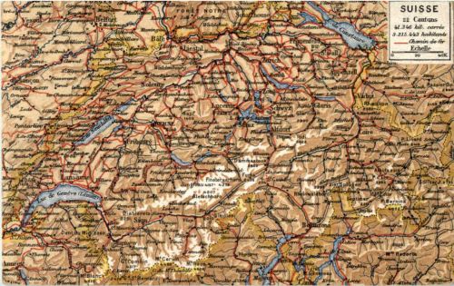 Suisse - Landkarte