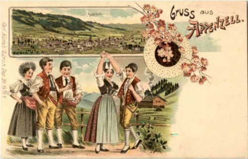Gruss aus Appenzell- Sonderstempel Rückseite