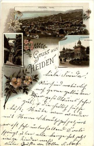 Gruss aus Heiden - Litho