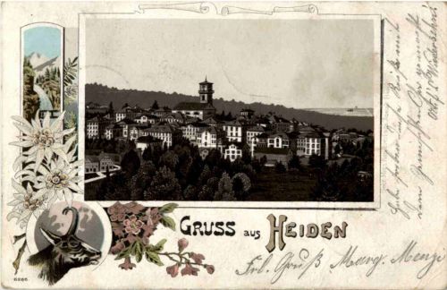 Gruss aus Heiden - Litho