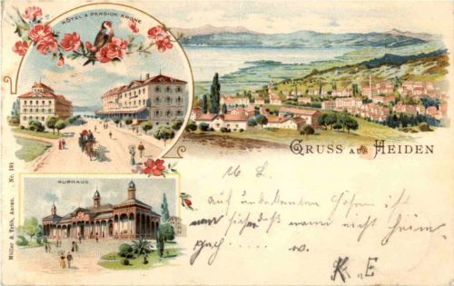 Gruss aus Heiden - Litho