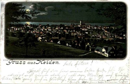 Gruss aus Heiden - Litho