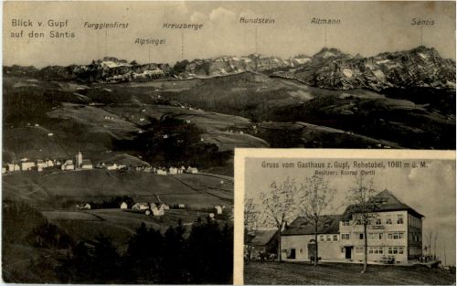 Gruss vom Gasthaus z Gupf - Rehetobel