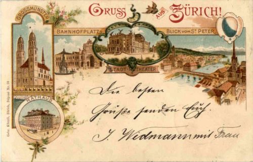 Zürich - Litho 1898