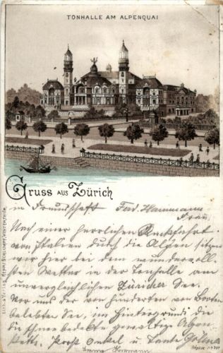 Gruss aus Zürich - Litho 1896