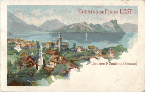 Vitznau - Litho - Chemin de Fer de L Est