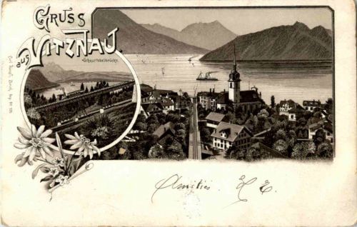 Gruss aus Vitznau - Litho