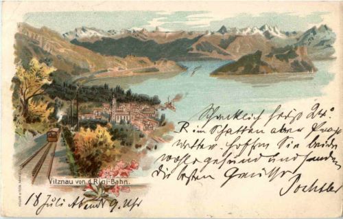 Gruss aus Vitznau - Litho