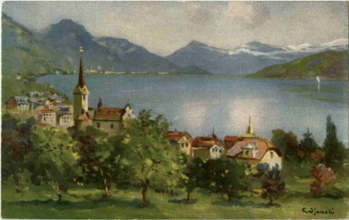 Weggis -Künstlerkarte