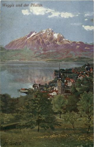 Weggis -Künstlerkarte