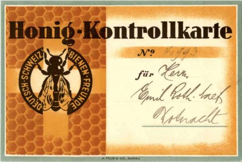 Romanshorn - Honig Kontrollkarte 1948