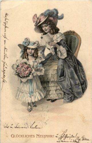 Neujahr - Frau mit Kind