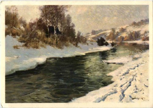 Künstlerkarte sign. Schenker Jacques