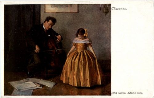 Künstlerkarte sign. John Quinci Adams
