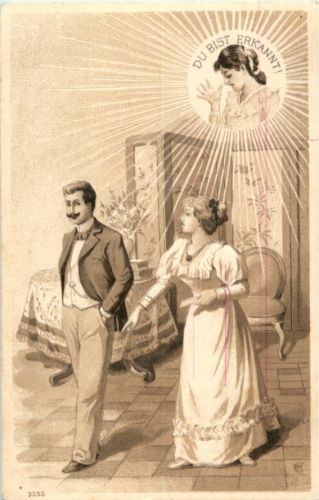 Du bist erkannt - Prägekarte