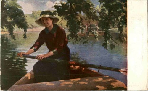 Künstlerkarte sign Laszganner