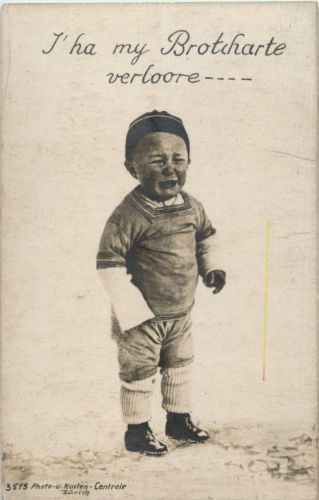 I ha my Brotcharte verlore