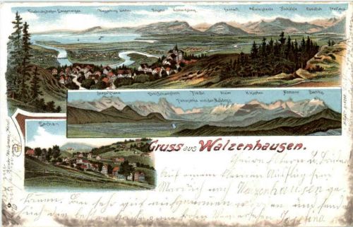 Gruss aus Walzenhausen - Litho