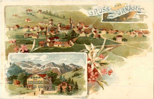 Gruss aus Urnäsch - Litho
