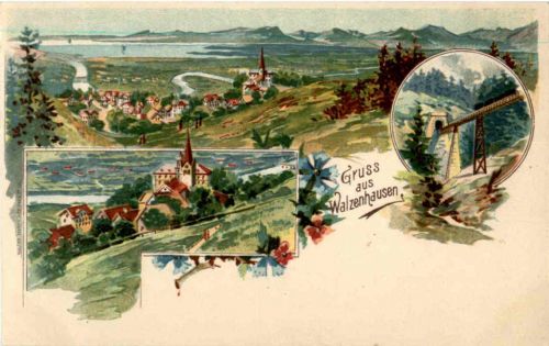 Gruss aus Walzenhausen - Litho