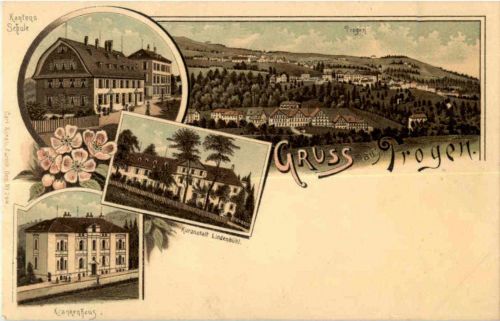 Gruss aus Trogen - Litho