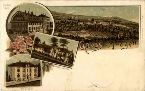 Gruss aus Trogen - Litho
