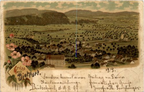 Gruss aus Dietfurt - Litho
