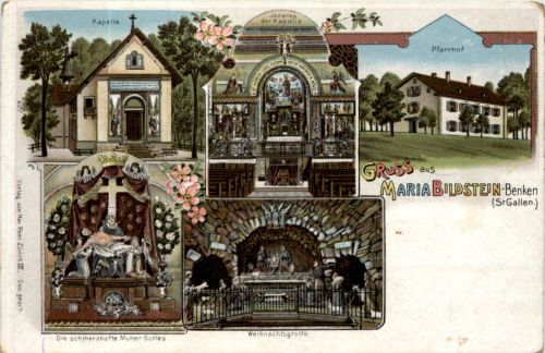 Benken - Gruss von Maria Bildstein - Litho