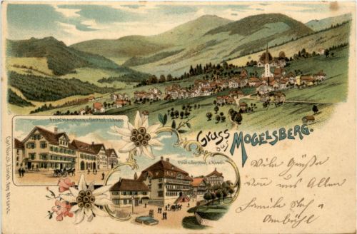 Gruss aus Mogelsberg - Litho