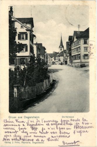 Gruss aus Degersheim - Dorfstrasse