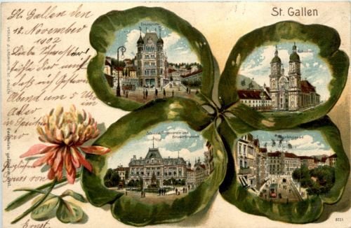 Gruss aus St. Gallen - Litho