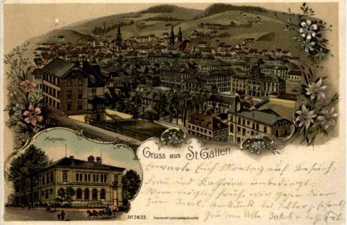 Gruss aus St. Gallen - Litho