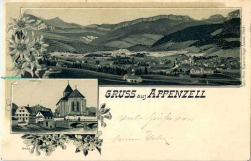 Gruss aus Appenzell - Litho